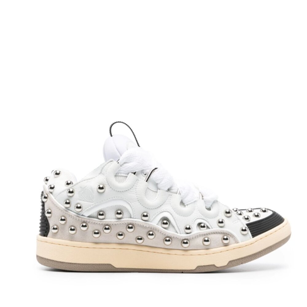 BNWT AW23 LANVIN CURB SNEAKERS WITH STUDS 45